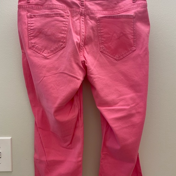 NY&Co Pink Crop Legging, Sz 12 - Picture 12 of 16
